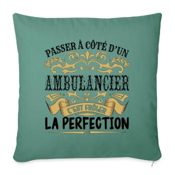 Ambulancier | le Meilleur cadeau Ambulancier - Housse de coussin décorative 45 x 45 cm - vert sapin - Devant