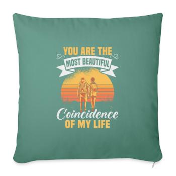 Valentinstag Geschenke Liebhaber Und Paare Designs - Sofakissenbezug 45 x 45 cm - Tanngrün - Vorne