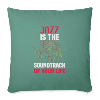 Jazz Musik Orchester Musiker - Sofakissenbezug 45 x 45 cm - Tanngrün - Vorne