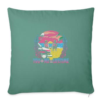 Valentinstag Geschenke Liebhaber Und Paare Designs - Sofakissenbezug 45 x 45 cm - Tanngrün - Vorne