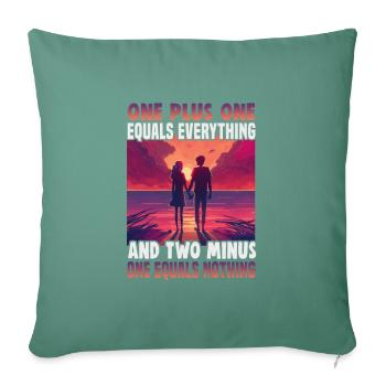 Valentinstag Geschenke Liebhaber Und Paare Designs - Sofakissenbezug 45 x 45 cm - Tanngrün - Vorne