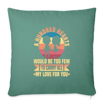 Valentinstag Geschenke Liebhaber Und Paare Designs - Sofakissenbezug 45 x 45 cm - Tanngrün - Vorne