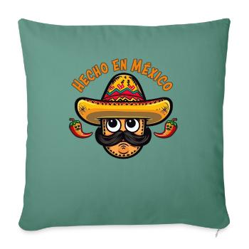 Mexico Beach Holiday by the Sea Design Beach Motif - Housse de coussin décorative 45 x 45 cm - vert sapin - Devant