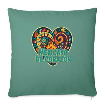 Mexico Beach Holiday by the Sea Design Beach Motif - Housse de coussin décorative 45 x 45 cm - vert sapin - Devant