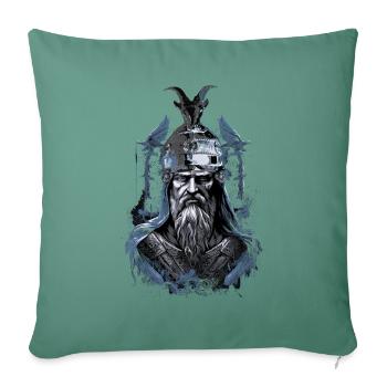 Albanischer Skanderbeg Kosovo Designs für Albaner - Sofakissenbezug 45 x 45 cm - Tanngrün - Vorne