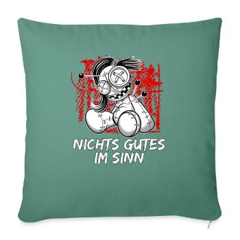 Conceptions de sorcières occultes de l’Art sombre magique - Housse de coussin décorative 45 x 45 cm - vert sapin - Devant