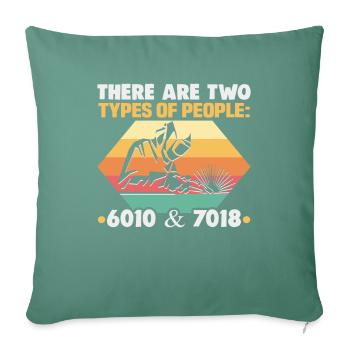 Soudeur Dire Design pour les métallurgistes - Housse de coussin décorative 45 x 45 cm - vert sapin - Devant