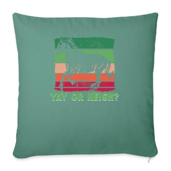 Equitation et design équestre pour les amoureux des chevaux - Housse de coussin décorative 45 x 45 cm - vert sapin - Devant