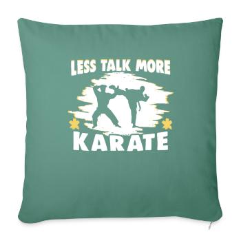 Karaté Arts martiaux Entraîneur de karaté Combattant de karaté - Housse de coussin décorative 45 x 45 cm - vert sapin - Devant