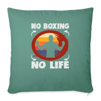 Boxeur Arts martiaux Entraîneur de boxe Boxe - Housse de coussin décorative 45 x 45 cm - vert sapin - Devant