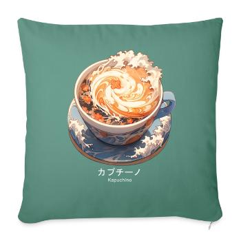 Kapuchīno - Sofa pillowcase 17,3'' x 17,3'' (45 x 45 cm) - cypress green - Front