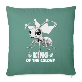 Fourmilière Propriétaire Éleveur De Fourmis Roi De La - Housse de coussin décorative 45 x 45 cm - vert sapin - Devant