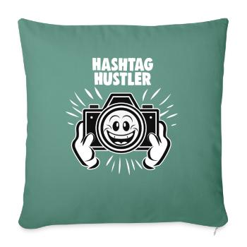 Digital Creator Hashtag Hustler Social Media - Sofakissenbezug 45 x 45 cm - Tanngrün - Vorne