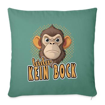 Unfortunately no buck funny monkey design - Sofa pillowcase 17,3'' x 17,3'' (45 x 45 cm) - cypress green - Front