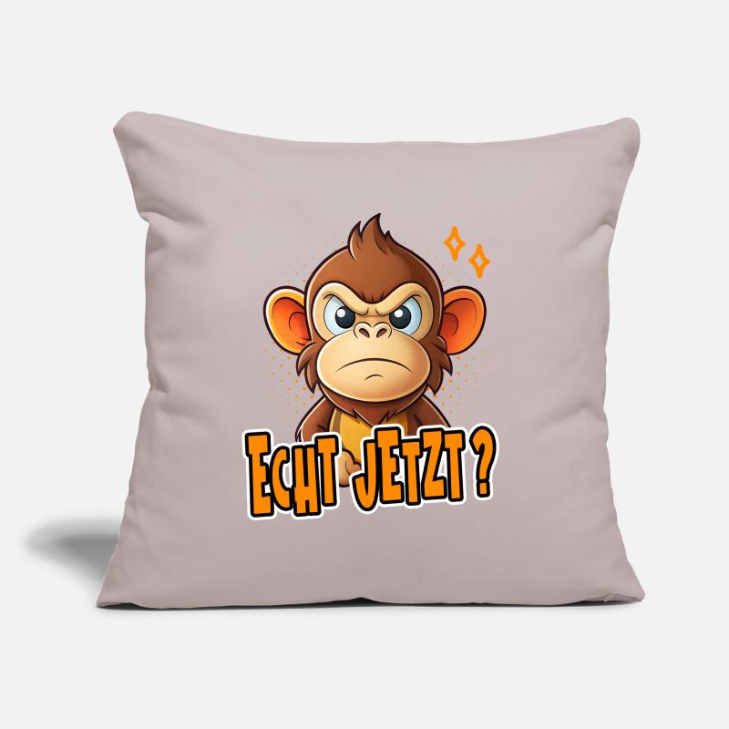 Vraiment? Conception de singe drôle Housse de coussin décorative 45 x 45 cm