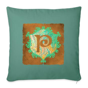 E 36 P - Sofa pillowcase 17,3'' x 17,3'' (45 x 45 cm) - cypress green - Front