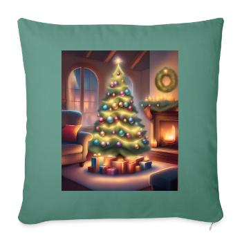 Christmas at home - Sofa pillowcase 17,3'' x 17,3'' (45 x 45 cm) - cypress green - Front