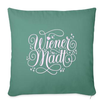 Viennese Girls - Sofa pillowcase 17,3'' x 17,3'' (45 x 45 cm) - cypress green - Front