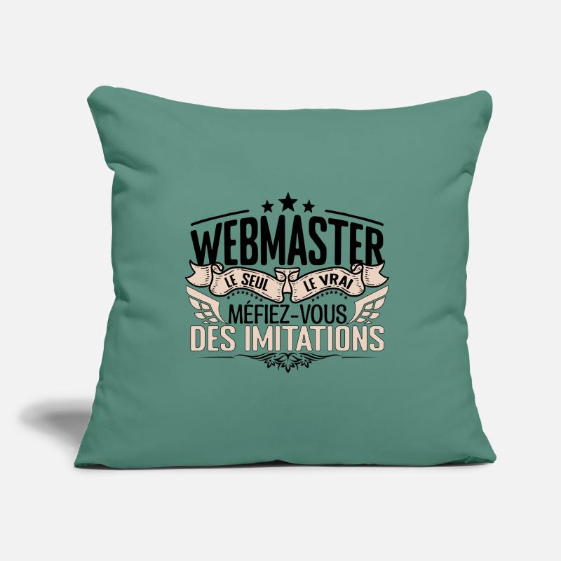 Webmaster cadeau Webmaster le vrai Webmaster Housse de coussin décorative 45 x 45 cm