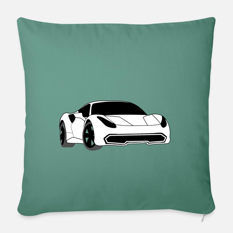 Auto Sportwagen - Sofakissenbezug 45 x 45 cm - Tanngrün