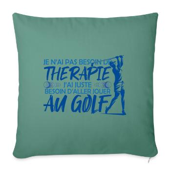 Golf joueur Cadeau joueur Golf sport golf sport !! - Housse de coussin décorative 45 x 45 cm - vert sapin - Devant