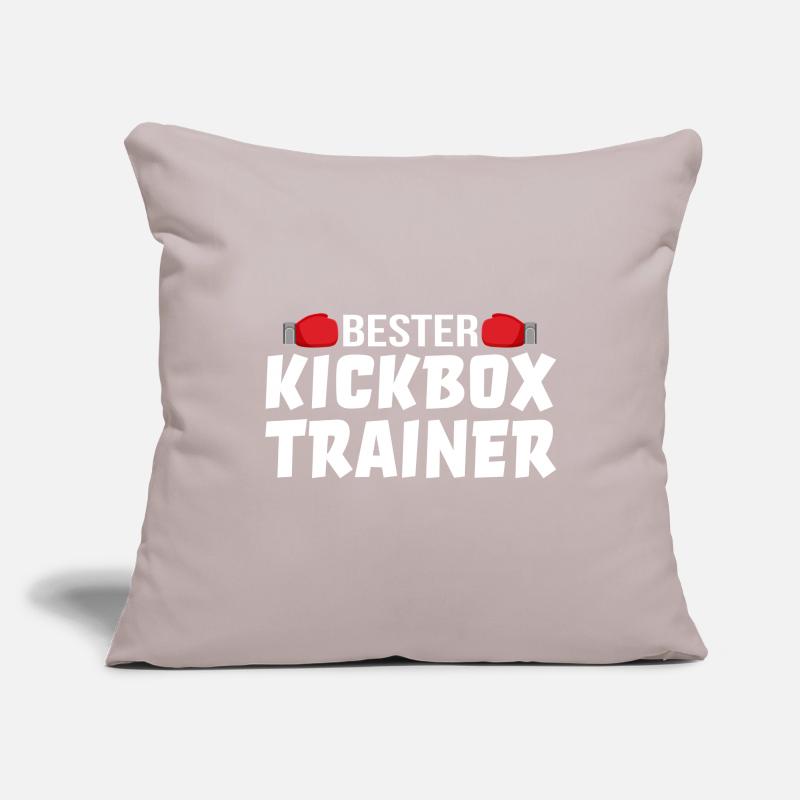 Bester Kickbox Trainer Kickboxen Training Geschenk Sofakissenbezug 45 x 45 cm