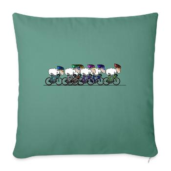 Radsport - Sofakissenbezug 45 x 45 cm - Tanngrün - Vorne