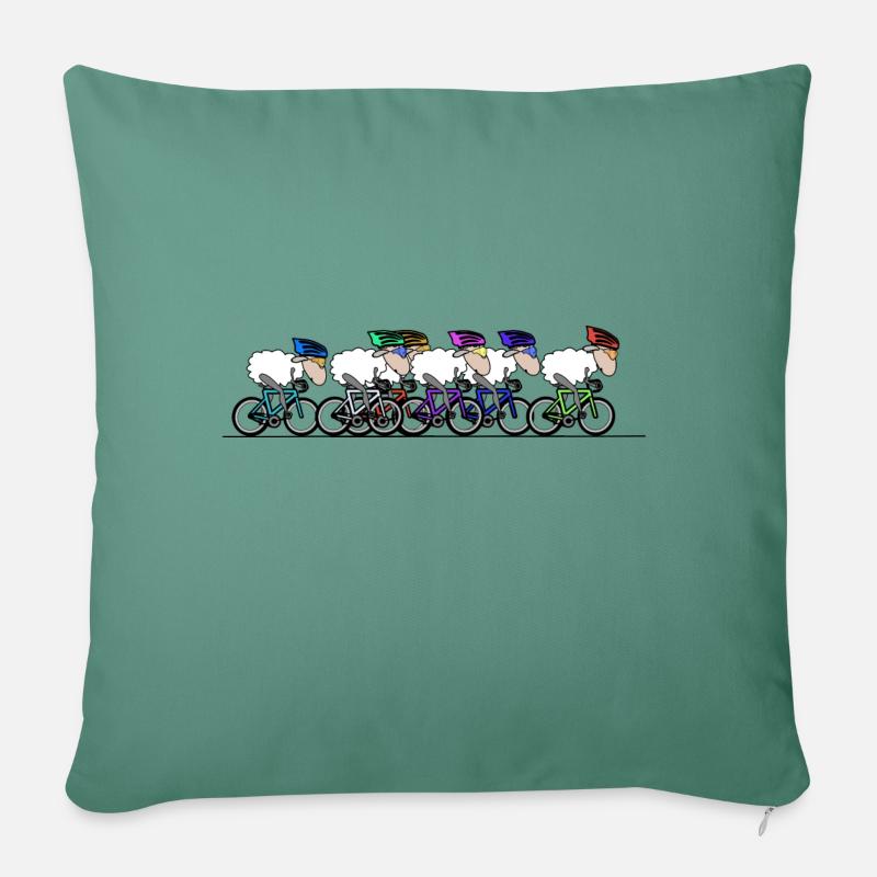 Radsport - Sofakissenbezug 45 x 45 cm - Tanngrün