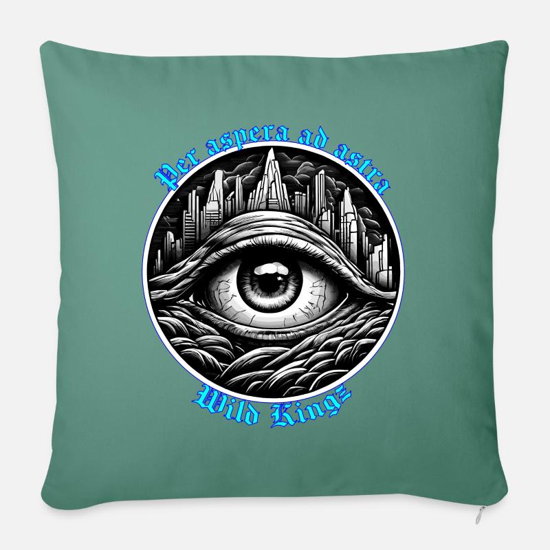 Per aspera ad astra. - Sofakissenbezug 45 x 45 cm - Tanngrün