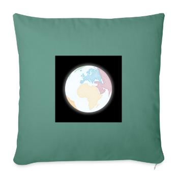 terre - Housse de coussin décorative 45 x 45 cm - vert sapin - Devant