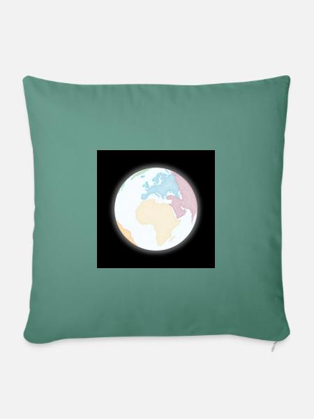earth - Sofakissenbezug 45 x 45 cm - Tanngrün