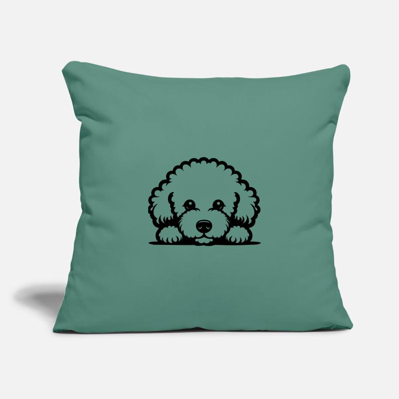 Reclining Bichon Frisé Vector Design Sofa pillowcase 17,3'' x 17,3'' (45 x 45 cm)