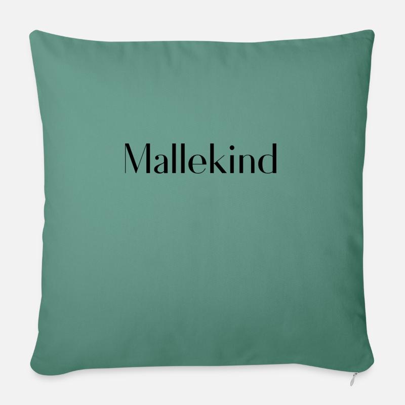 Mallekind - Sofakissenbezug 45 x 45 cm - Tanngrün
