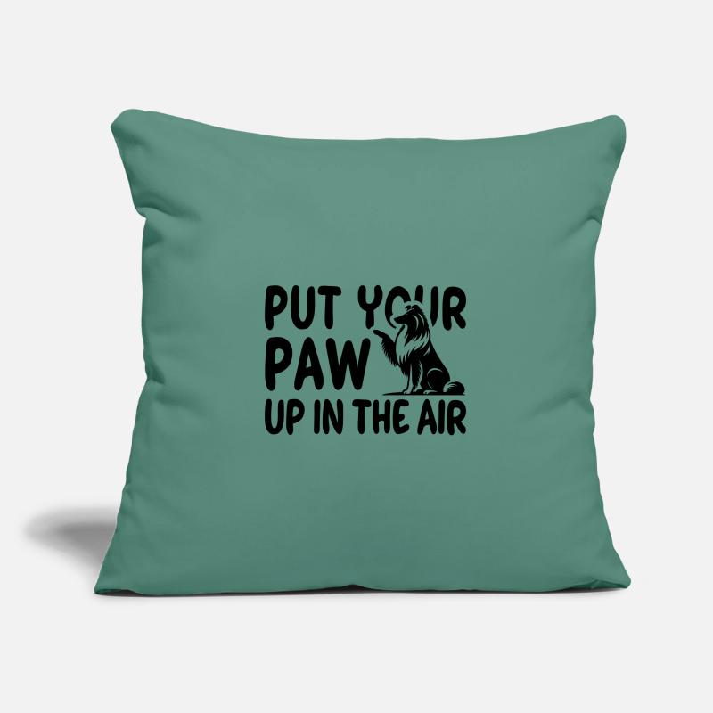 Collie High Five - Vector Design Sofa pillowcase 17,3'' x 17,3'' (45 x 45 cm)