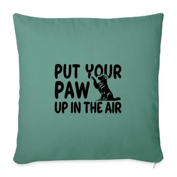 Golden Retriever High Five - Vektor Design - Sofakissenbezug 45 x 45 cm - Tanngrün - Vorne