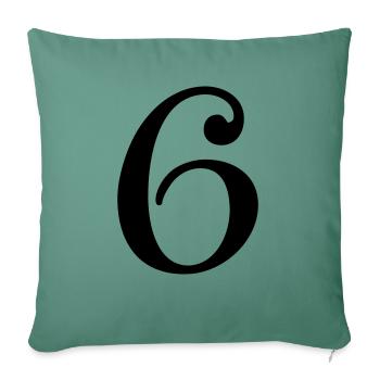 6 - Sofa pillowcase 17,3'' x 17,3'' (45 x 45 cm) - cypress green - Front