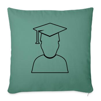 Student Diploma - Sofa pillowcase 17,3'' x 17,3'' (45 x 45 cm) - cypress green - Front