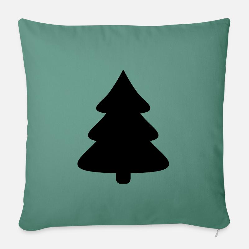 Tannenbaum - Sofakissenbezug 45 x 45 cm - Tanngrün