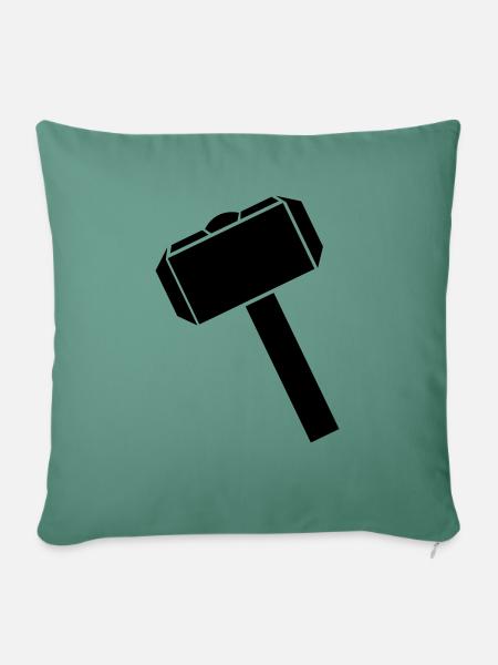 Hammer - Sofakissenbezug 45 x 45 cm - Tanngrün