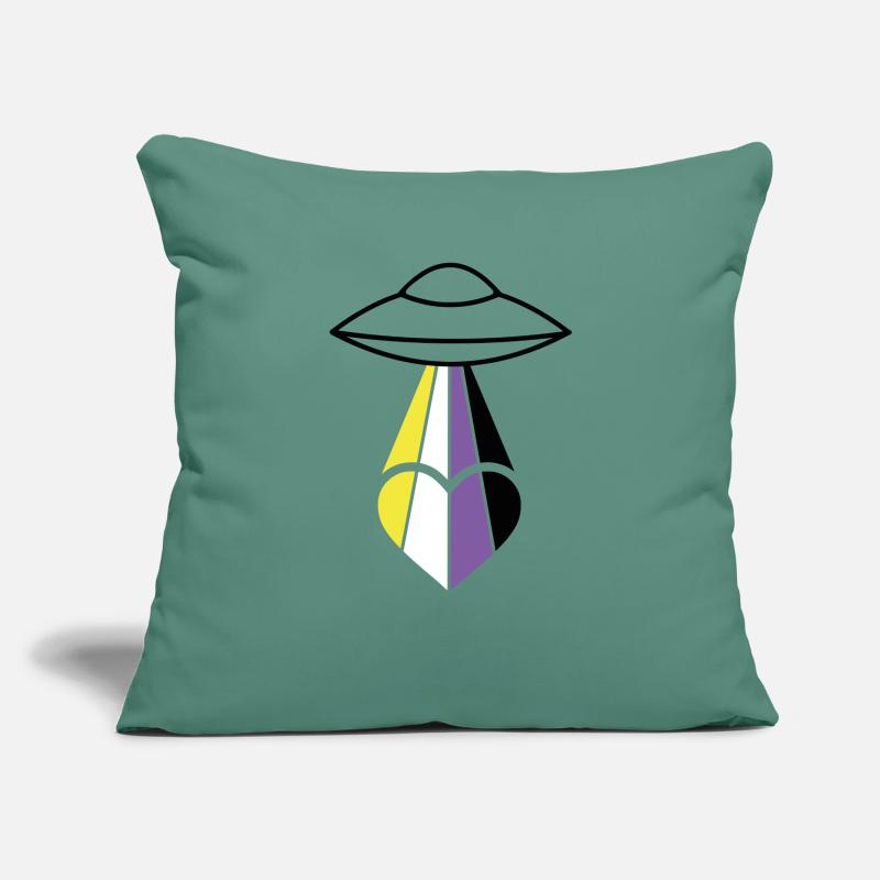 Non Binary Pride Ufo Sofakissenbezug 45 x 45 cm