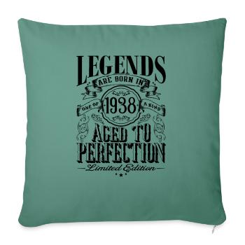Vintage Born One Month 1938 Birthday - Sofa pillowcase 17,3'' x 17,3'' (45 x 45 cm) - cypress green - Front