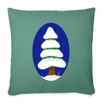 ChristmasTree2 - Sofa pillowcase 17,3'' x 17,3'' (45 x 45 cm) - cypress green - Front