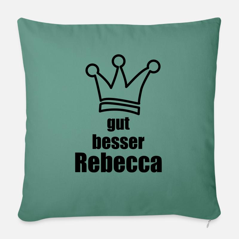 Rebecca - Sofakissenbezug 45 x 45 cm - Tanngrün