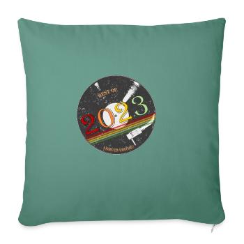 record 2023 - Housse de coussin décorative 45 x 45 cm - vert sapin - Devant
