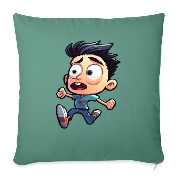 Fantastical Figures - Sofa pillowcase 17,3'' x 17,3'' (45 x 45 cm) - cypress green - Front