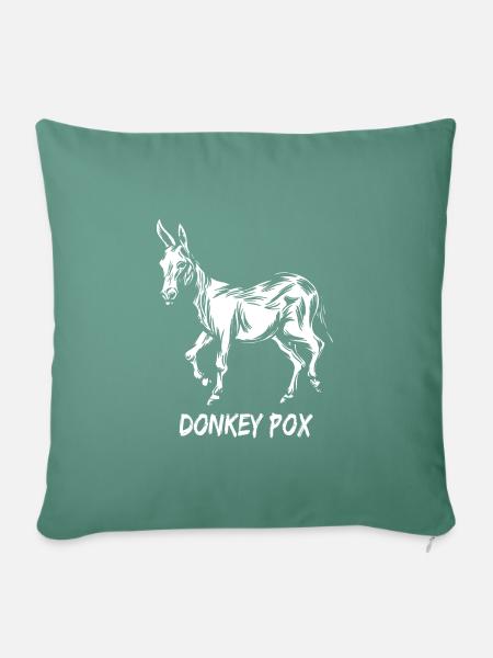 Donkey Pox - Sofakissenbezug 45 x 45 cm - Tanngrün