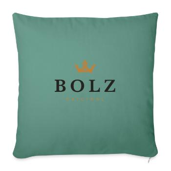 Bolz Original Familienlogo - Sofakissenbezug 45 x 45 cm - Tanngrün - Vorne