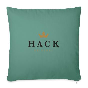 Hack Original Family Logo - Sofa pillowcase 17,3'' x 17,3'' (45 x 45 cm) - cypress green - Front