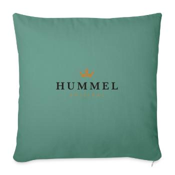 Logo original de la famille Hummel - Housse de coussin décorative 45 x 45 cm - vert sapin - Devant