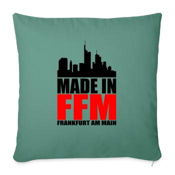 Made in Frankfurt - Sofakissenbezug 45 x 45 cm - Tanngrün - Vorne